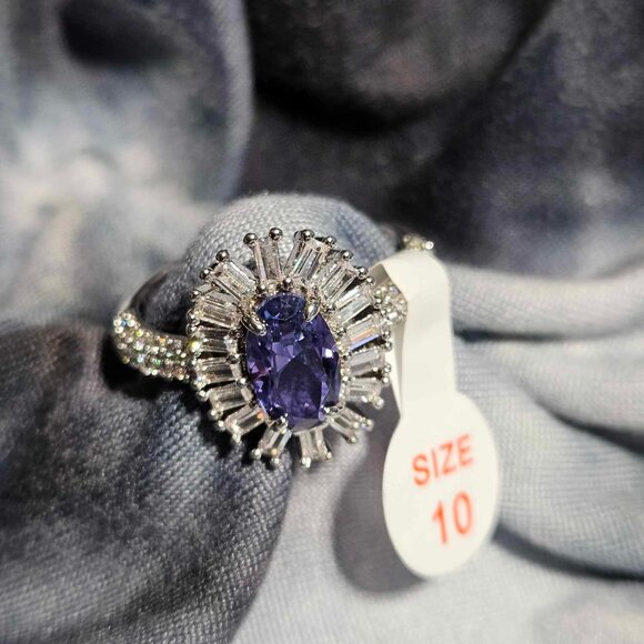 4150 Sparkling Gaze Tanzanite Size 10 - Picture 1 of 2